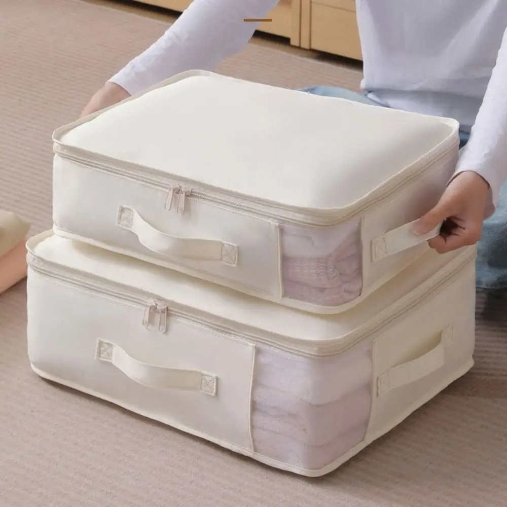 Visible Bed Sheet Storage Bag Large Capacity Waterproof Blanket Storage Container Space Saving Dust-proof Moving Packing Bag