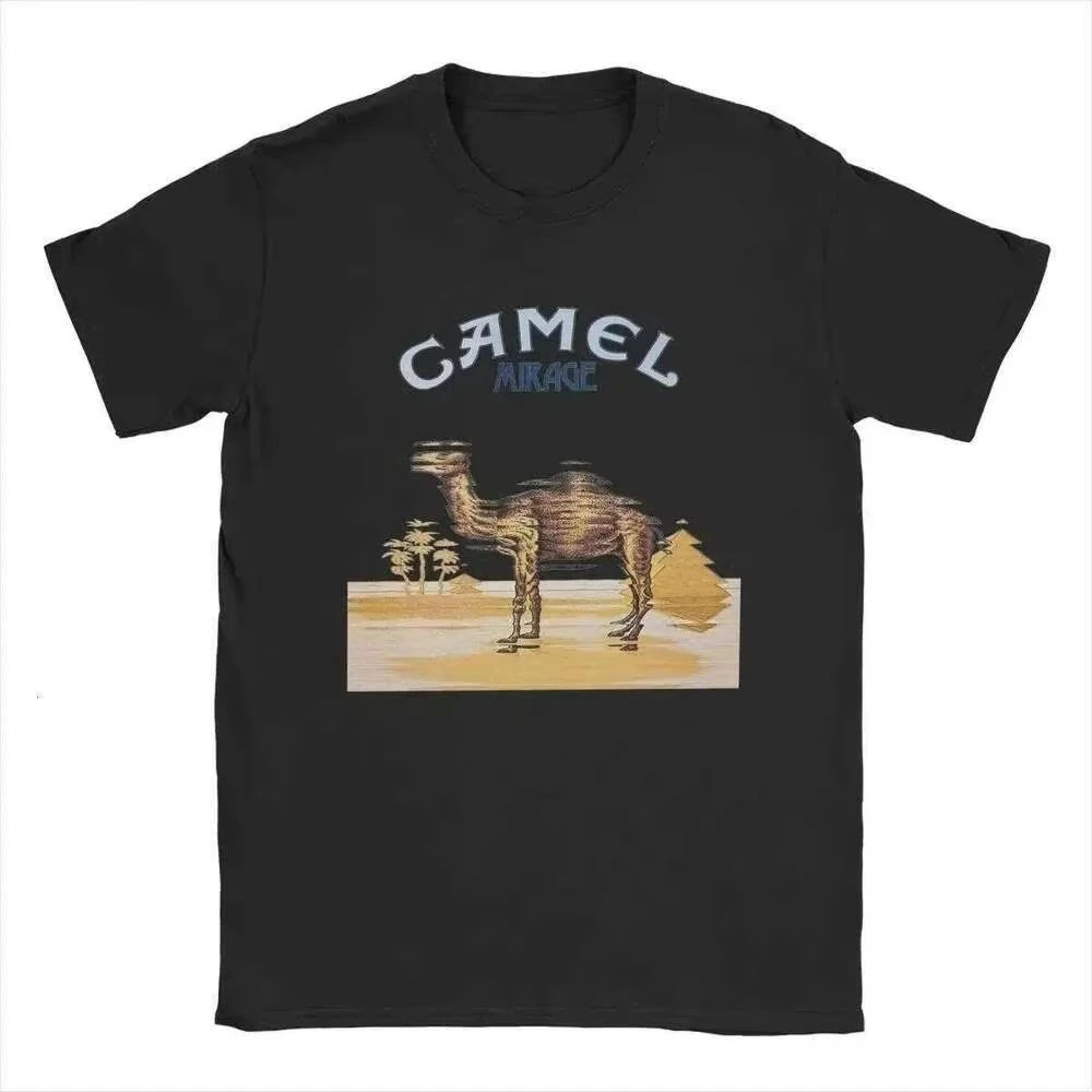 Weißes Vintage 90er Jahre Klassisches Camel Street Trendy Marken-T-Shirt aus Baumwolle mit Grafikdruck für Herren und Damen Sommer Streetwear – Detail 5