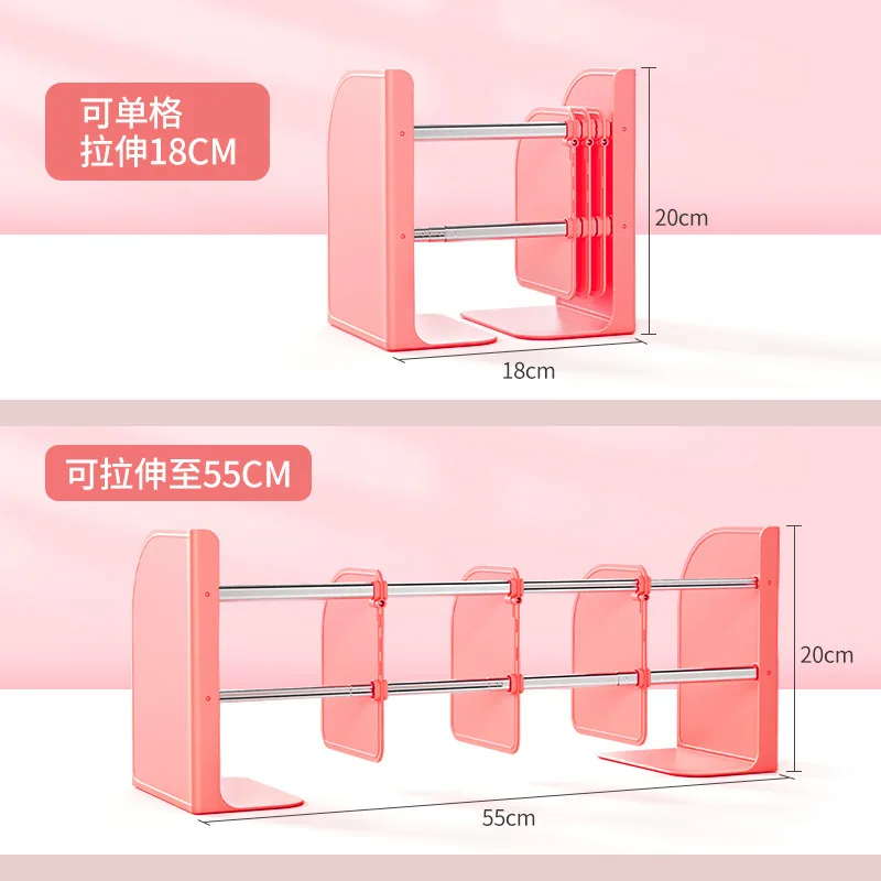 Retractable Bookshelf Book Storage Bookcase on Desk for Students To Use  Stationery for Organizing and Separating Books