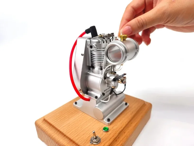 hot sales MUSA F1-2.7cc air-cooled single cylinder four stroke engine model with forced air-cooled transparent fuel tank