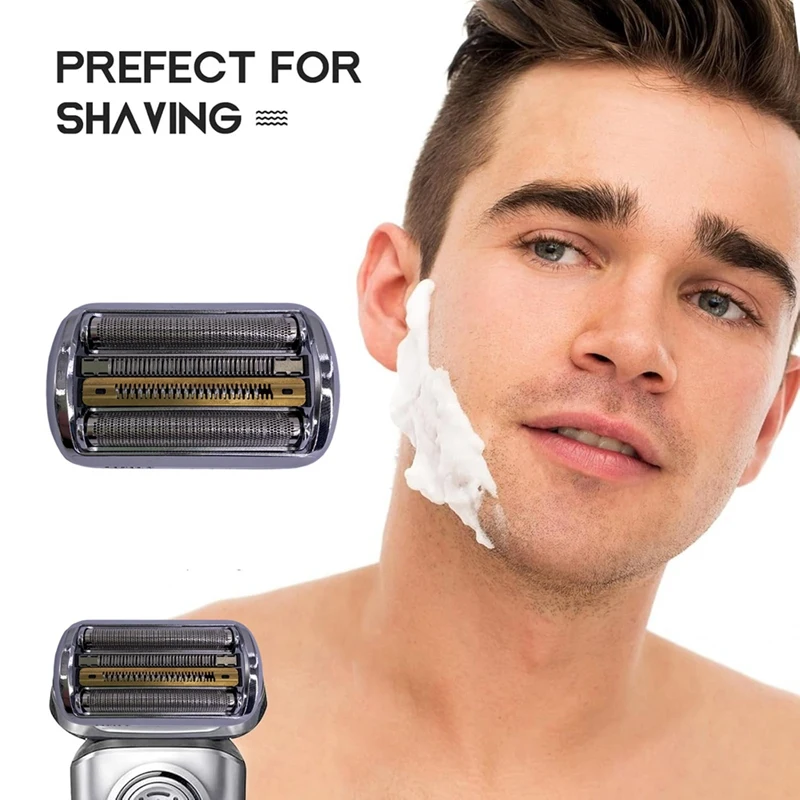 Cabeça de substituição para barbeador elétrico 92s série 9 para barbeador elétrico braun 9290cc 9291cc 9370cc 9293s 9385cc 9390cc