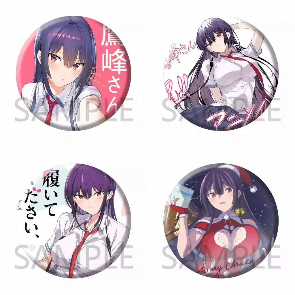 

Аниме Haite Kudasai Takamine-san, булавки Shirota Koushi Takamine Takane, значок для косплея, мультфильм Itabag, брошь на кровать, пуговица, подарок