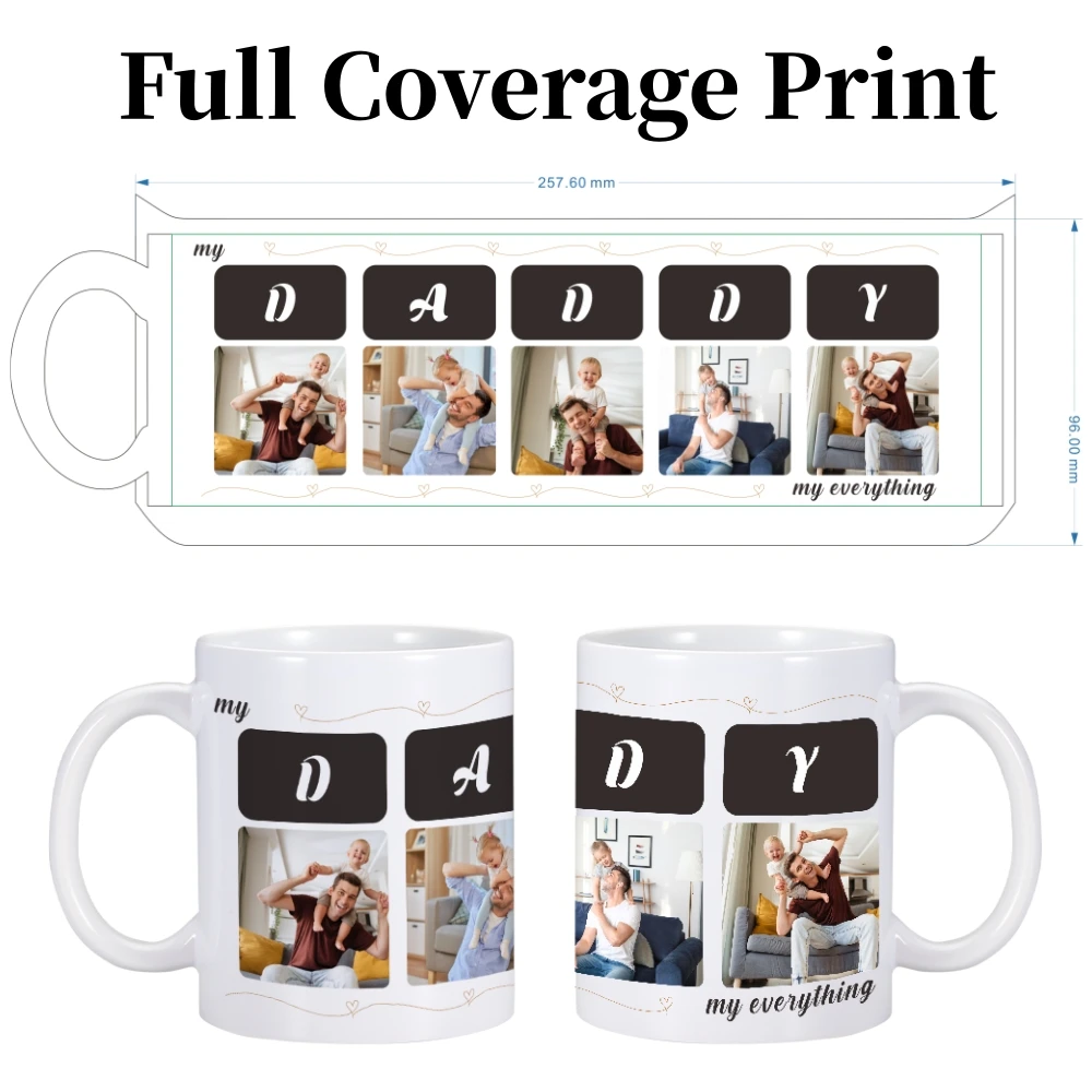 Personalized Dad Photo Mug Gifts For Papa Grandad Daddy Men Him On Birthday Xmas Father's Day Idea Gifts Custom Photo Mug Cup