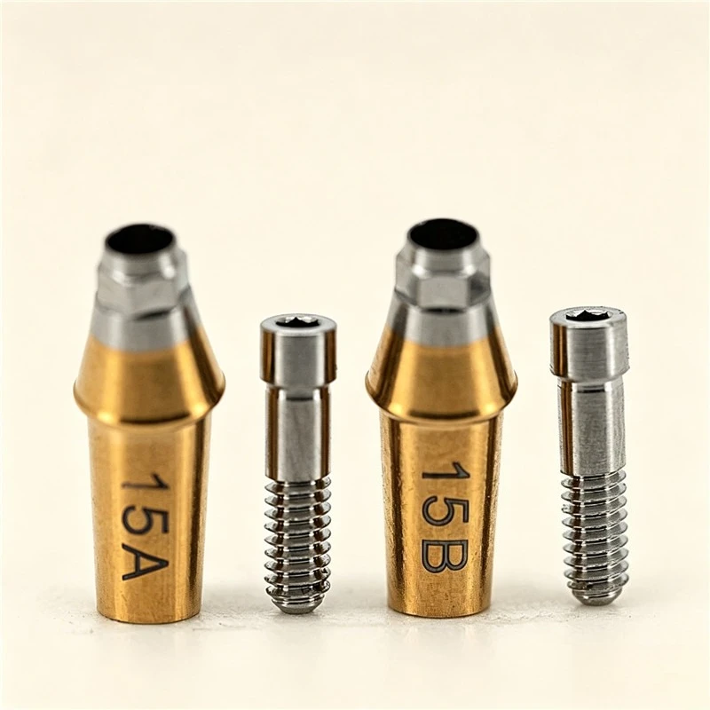 10Pcs Titanium Alloy Angled Abutment 15°&25° Compatible With Neo Biotech Dental Implant Repair Parts