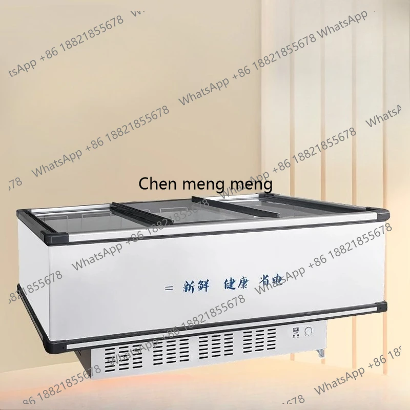 

Refrigerated and frozen display cabinet Commercial glass horizontal freezer Supermarket freezer