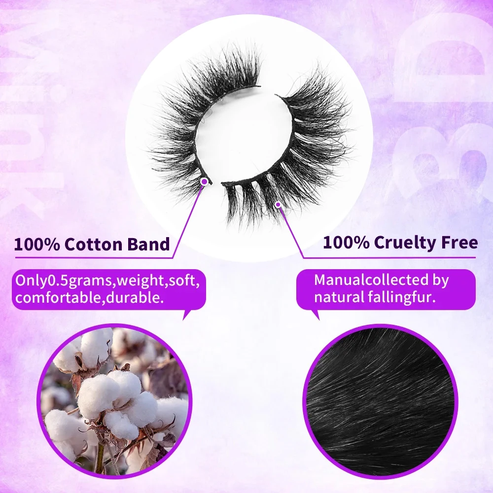 3D Mink Lashes Wholesale 20/30/40/50/100Pairs False Eyelashes Full Strip Lashes Handmade Premium Mink Hair Multi-use Makeup