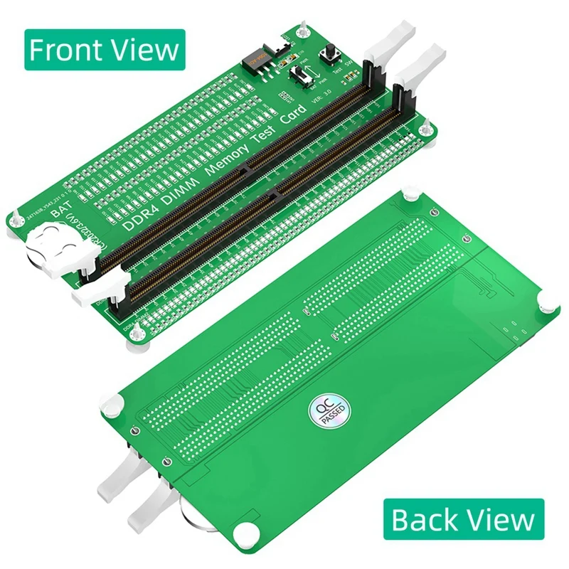 DDR4 Memory Tester with Long Latch, Desktop Computer DDR4 Memory Test Card with LED Indicators for Desktop Computer