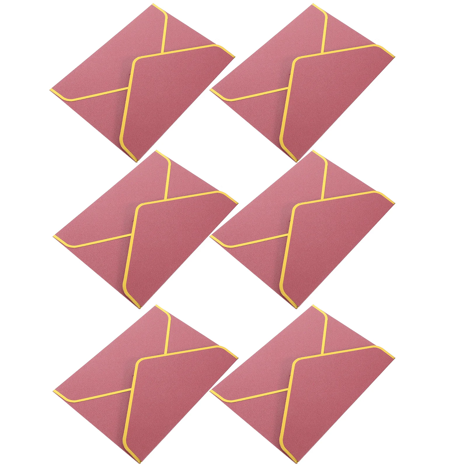 

6 Pcs Hot Stamped Envelope Love Letter Envelopes Invitation Gift Pearl Paper Wedding Invitations
