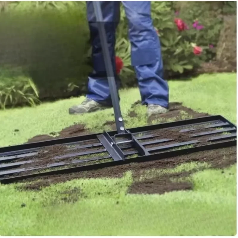 Golf Course Bunker Sand Leveler Greens Rake Tool for Crushed Soil Lawn Turf Maintenance Equipment Garden Yard Organizer