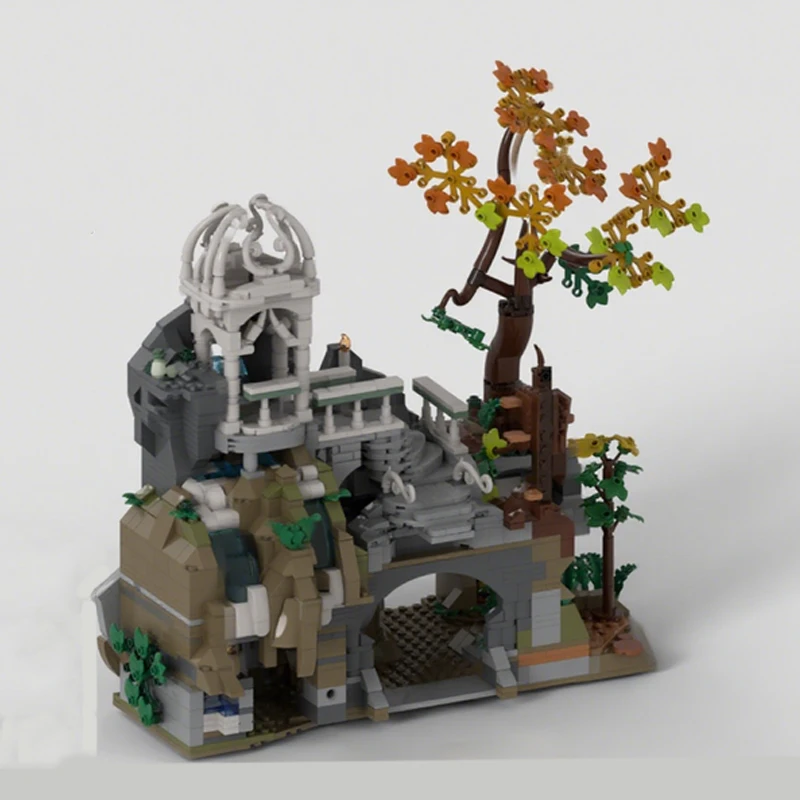 

1707pcs MOC Rivendelless Segment 3 Addon Building Blocks DIY Modular Lordes of the Ringsss Display Model