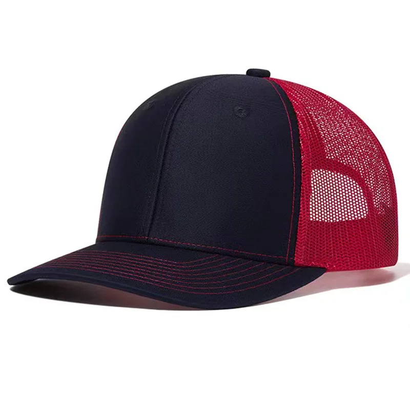 Vendita calda berretti da Baseball Unisex tinta unita leggero cappello da camionista stile tesa curva uomo e donna berretto estivo traspirante Casual all'aperto