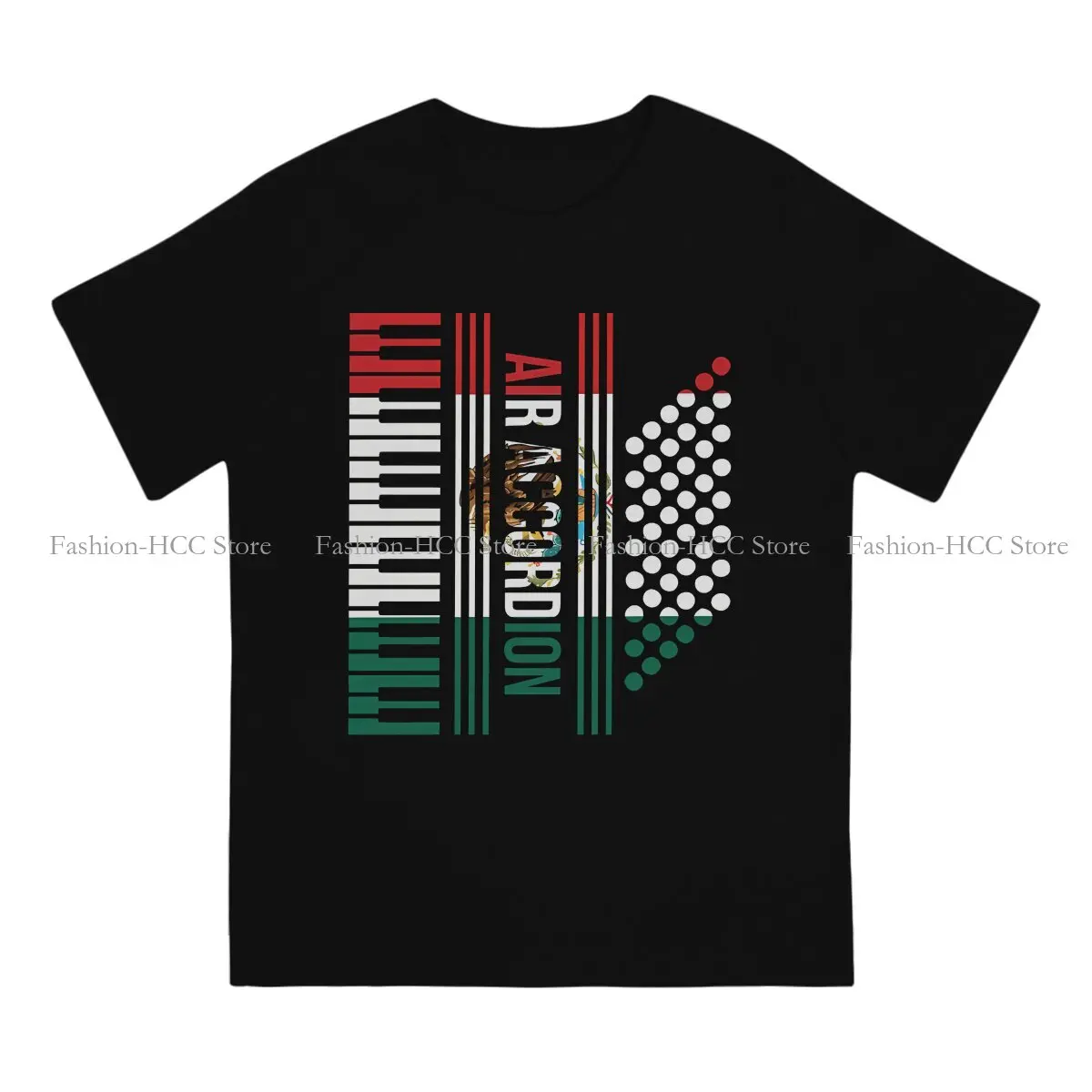 Mexican Flag Original TShirts Air Accordion Print Homme T Shirt New Trend 6XL