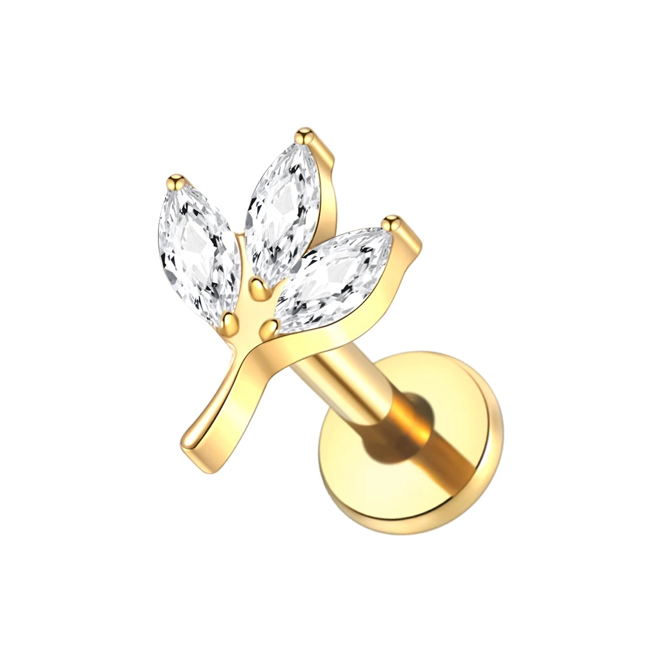 G23 Titanium Ear Tragus Cartilage Helix Piercing Stud