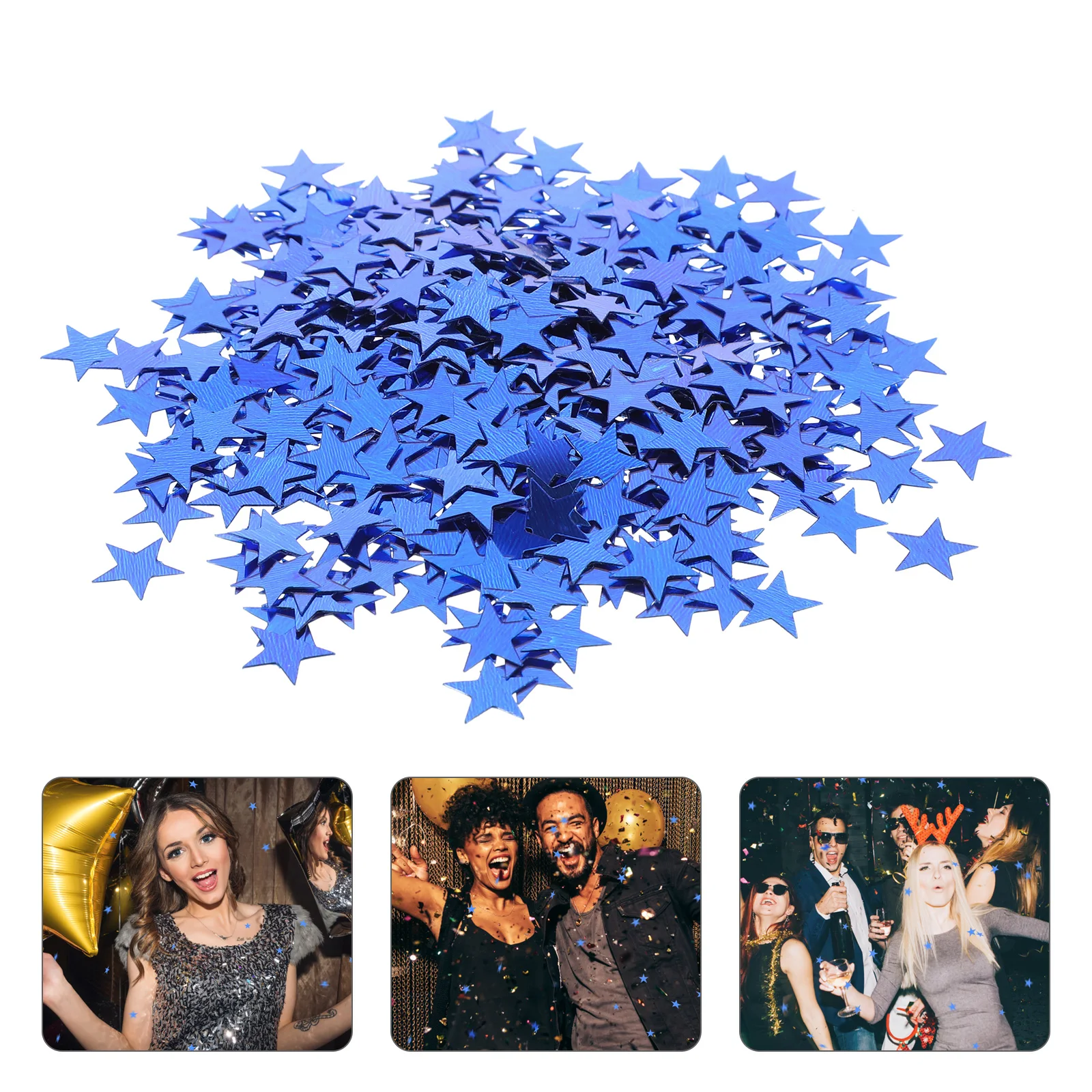 

2000 Pcs Confetti Pentagram Foil Beautiful Blue Star New Years Eve Table Decorations