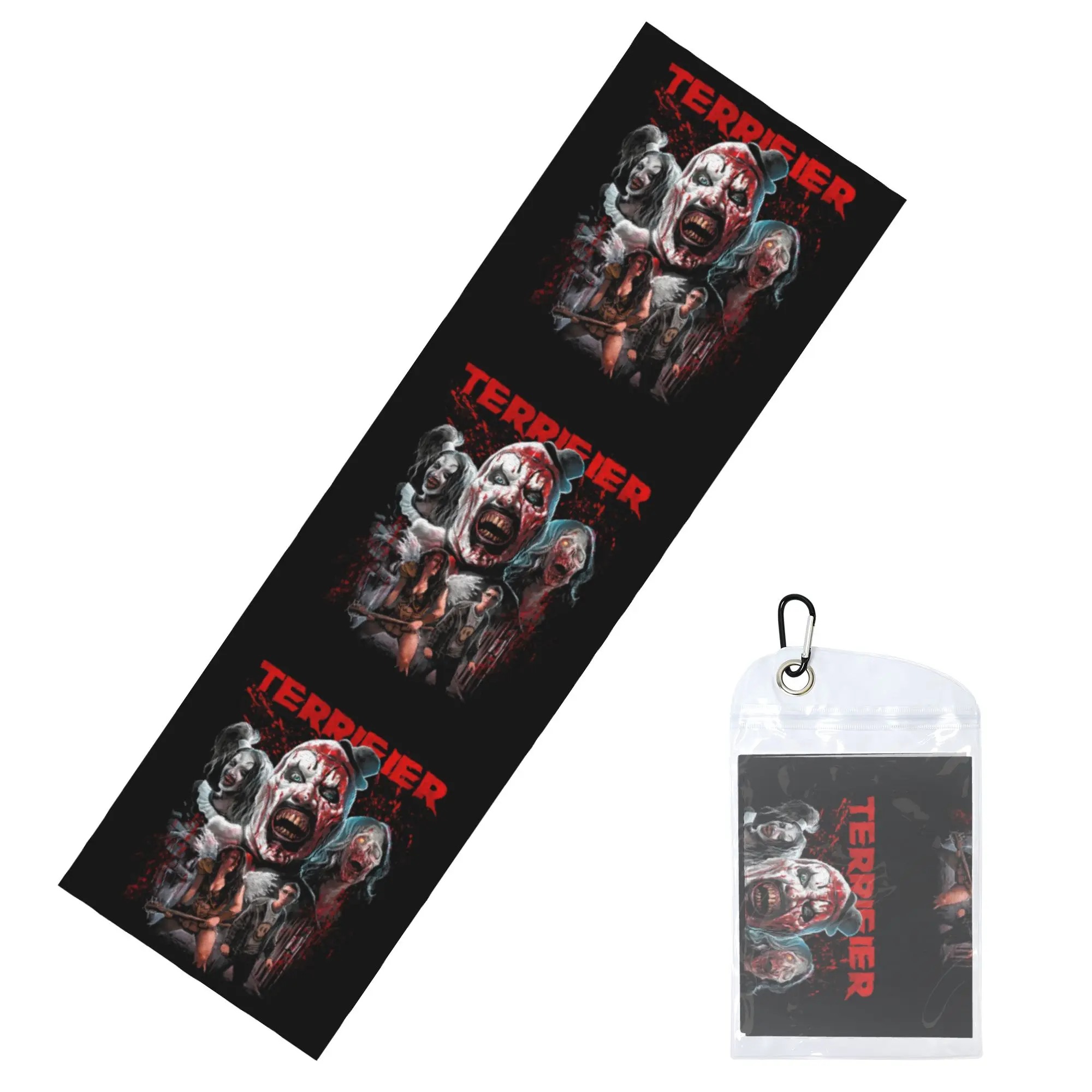 Cold Exercise Towel Halloween Terrifiers Beach Sports Yoga Towel Swimming Camping Towel Refreshing Sports Scarf Face Towels