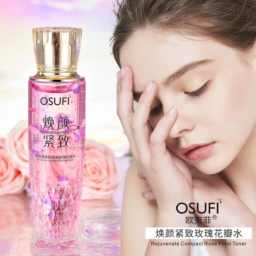 

OSUFI Radiant Firming Rose Petal Water Flower Secret Essence Makeup Water Face Toner Women's Facial Skin Care Beauty Products