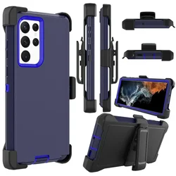 Armor Otter Case for Samsung Galaxy S24 S25 Ultra S22 S23 Plus S21 S20 Fe Belt Clip Holster Rugged Box Cover