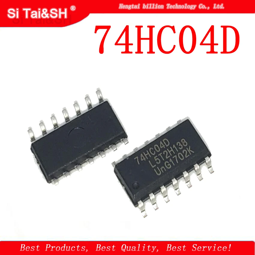 20PCS 74HC04D SOP14 74HC04 SOP SN74HC04DR SMD new and  original IC Logic/six-way conversion chip