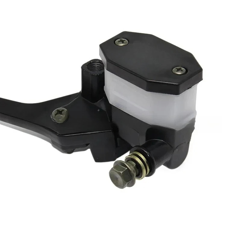 Motorcycle Disc Brake Master Cylinder Upper Pump Compatible with Haojue HJ125K GN125 GS125 Hydraulic Brake Fluid Reservoir