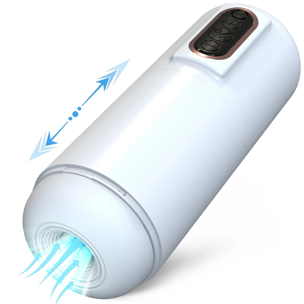 Automatic Telescopic Masturbation for Men Thrusting Vagina Penis Pump Pocket Masturbator Cup Male Blowjob Machine Adult Sex Toys