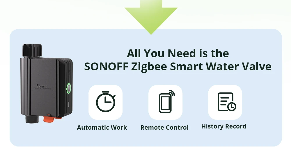 1–2 Stück SONOFF SWV-BSP Zigbee3.0 intelligentes Wasserventil, IP55, automatisches Bewässerungssystem, geeignet für Großbritannien, Europa oder die meisten Länder – Detail 5
