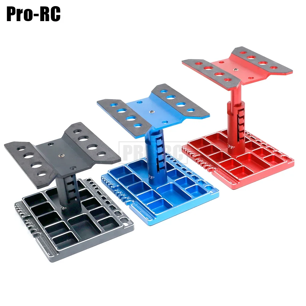 

360 Degree Rotate CNC Aluminium 5-Classes Display Work Stand Repair Station Set for 1/10 1/8 1/12 RC Crawler Car Truck Buggy