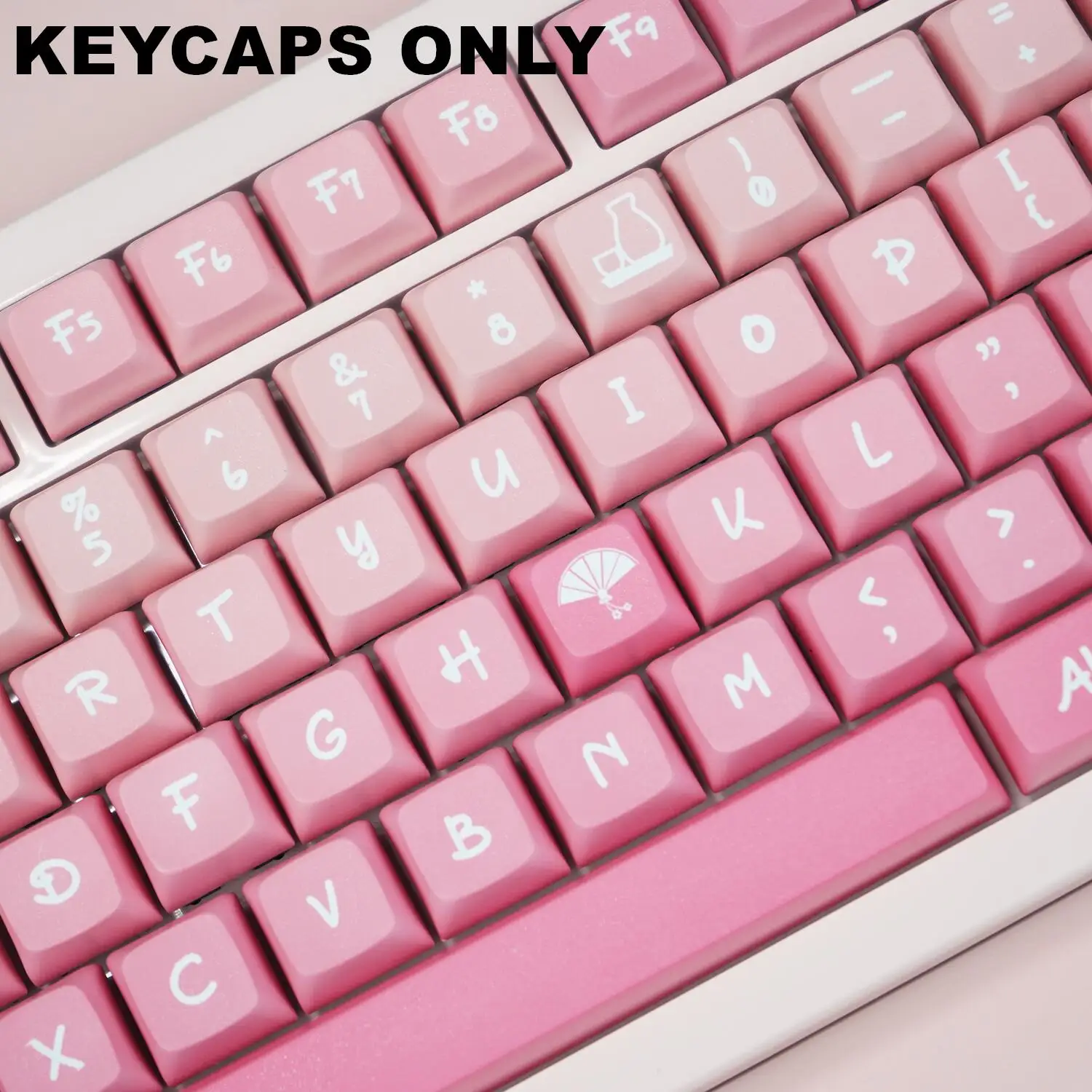 131 tasti Sakura PBT XDA Keycaps Set di copritasti in stile giapponese sublimato per Mx Cherry Gateron Switch Kit tastiera meccanica