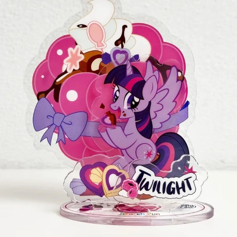 Kawaii My Little Pony อะนิเมะการ์ตูน Twilight Sparkle Rainbow Dash อะคริลิคส่วนบุคคลอินเทรนด์เดสก์ท็อปเครื่องประดับคริสต์มาสของขวัญ