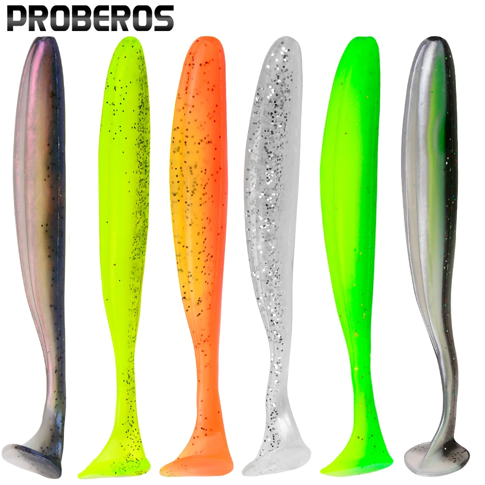 PROBEROS 4/10PCS/Bag Small Fish Tail Soft Bait Artificial Fishing Lures Suit For Fresh/Saltwater Silicone Realistic Fishing Bait