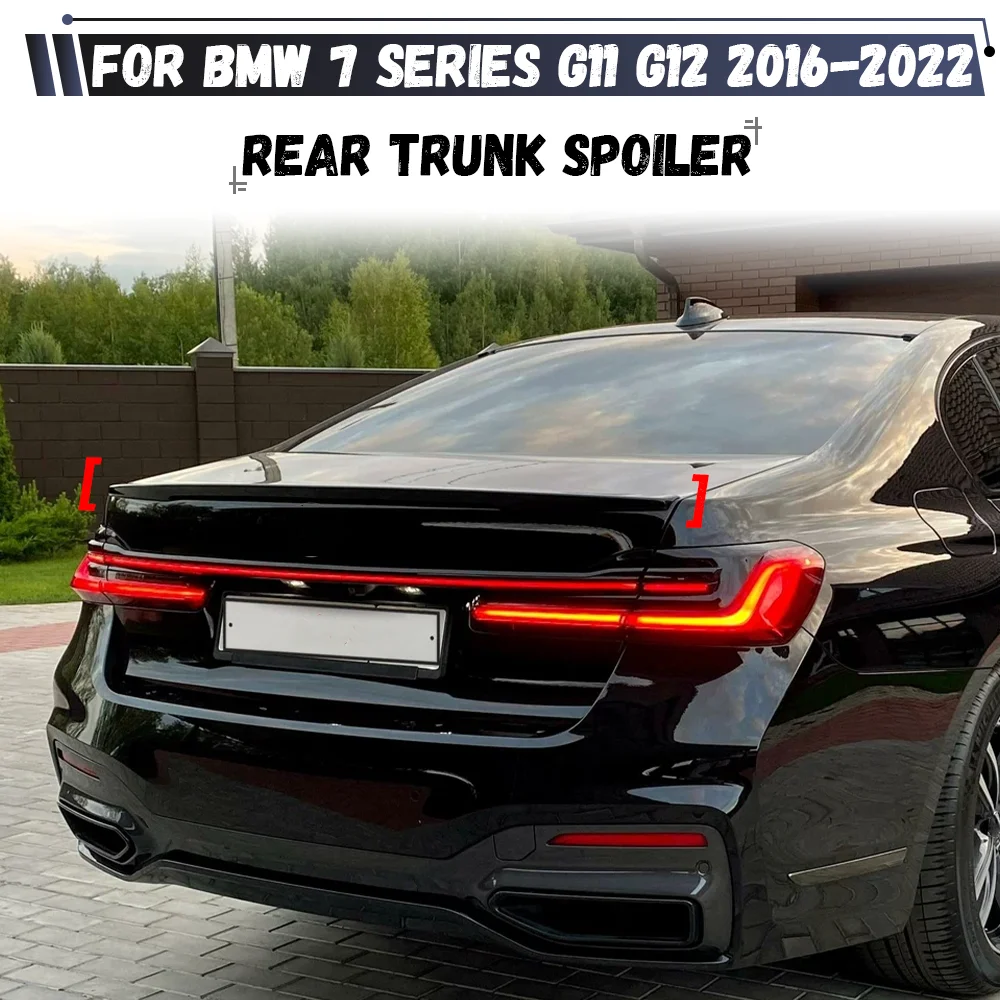 Für BMW 7er Serie G11 G12 2016-2022 730i 730d 740i 740d 750i 760i Heckklappen-Spoiler Oberer Heckflügel-Spoiler Karosserie-Kit