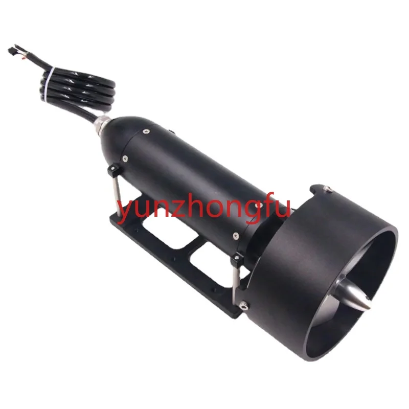 Thrust 30kg full waterproof brushless underwater thruster, built-in drive, wide voltage 24V-48V Underwater Thruster Kayak Boat