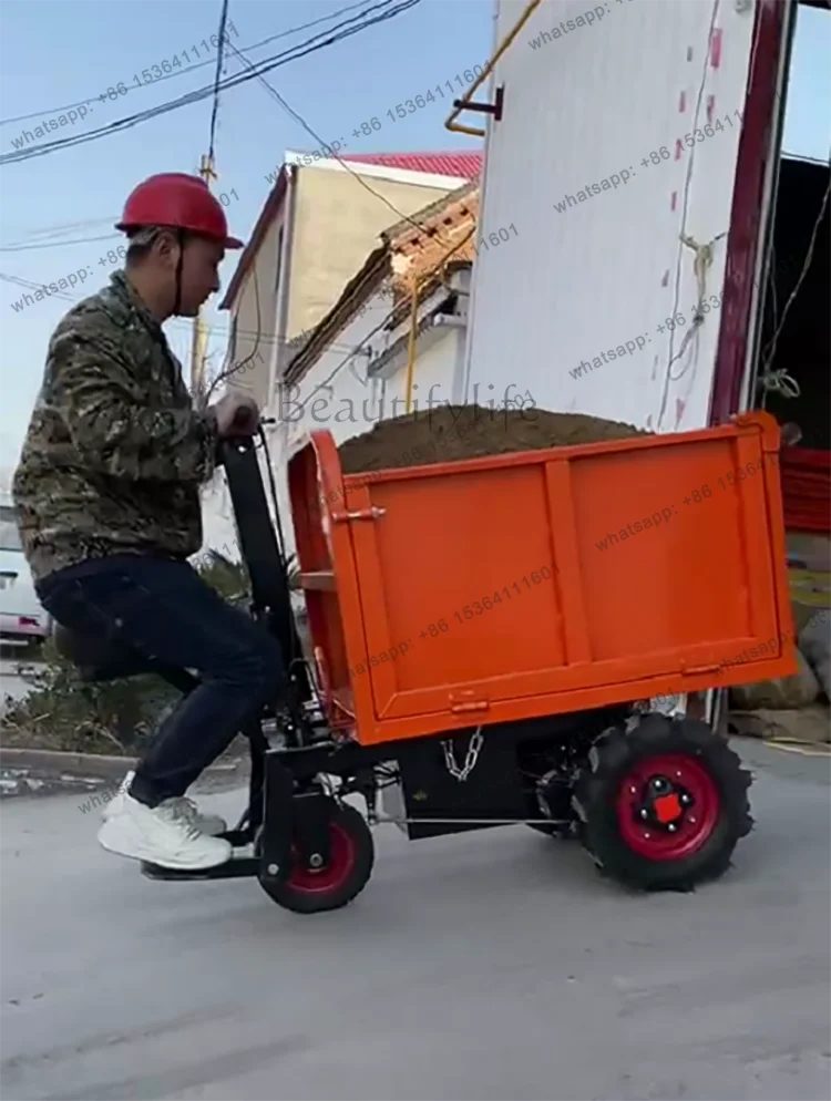 FG52Carrello elettrico da costruzione HSN secchio per cenere secchio ribaltabile per cantiere triciclo per camion piatto materia