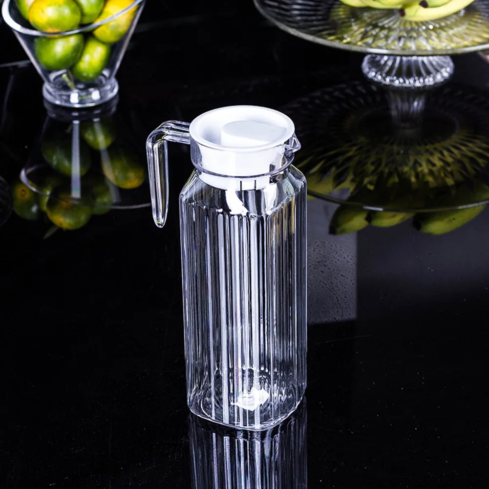 Acrylic Drink Tie Pot Store Water 1.1L Capacity 8.5*24cm Easy To Carry Fridge GLASS BOTTLE Juice Jug Brand New