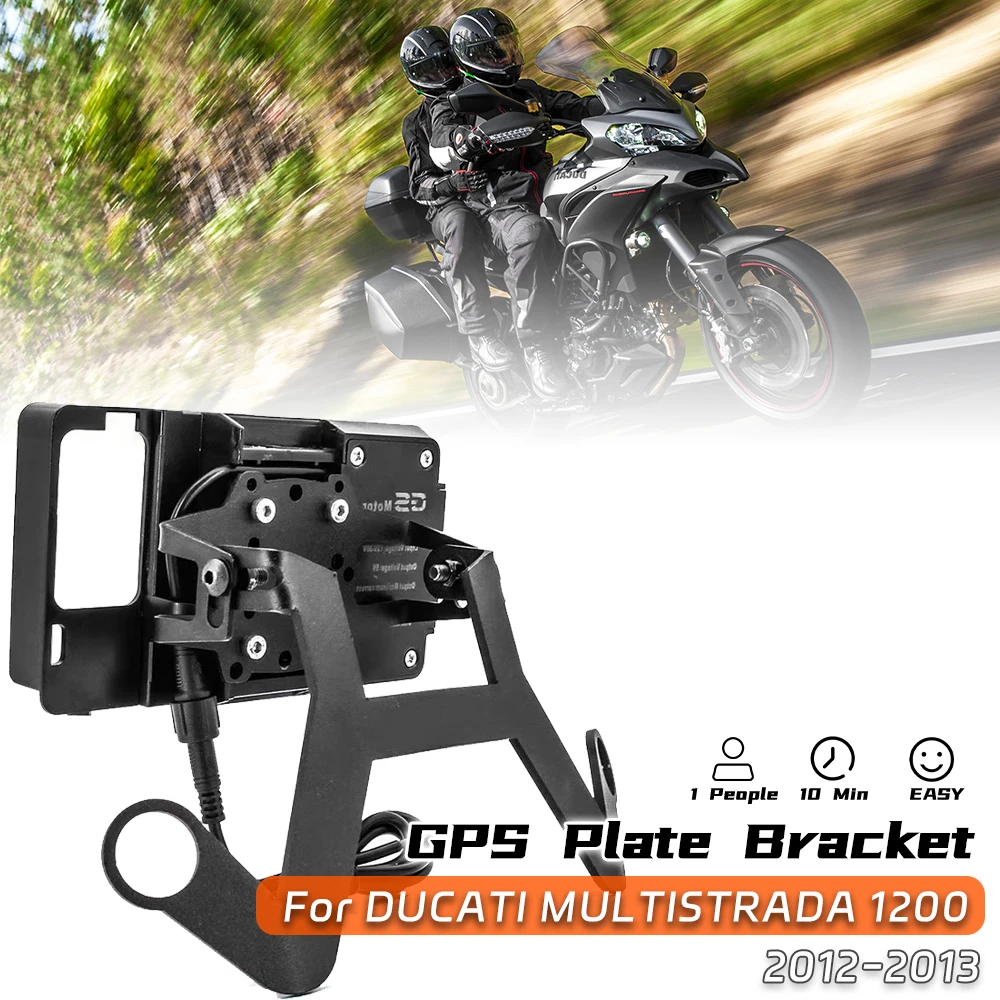 

For DUCATI MULTISTRADA 1200 2013 2014 Stand Phone Holder Mobile Phone GPS Plate Bracket