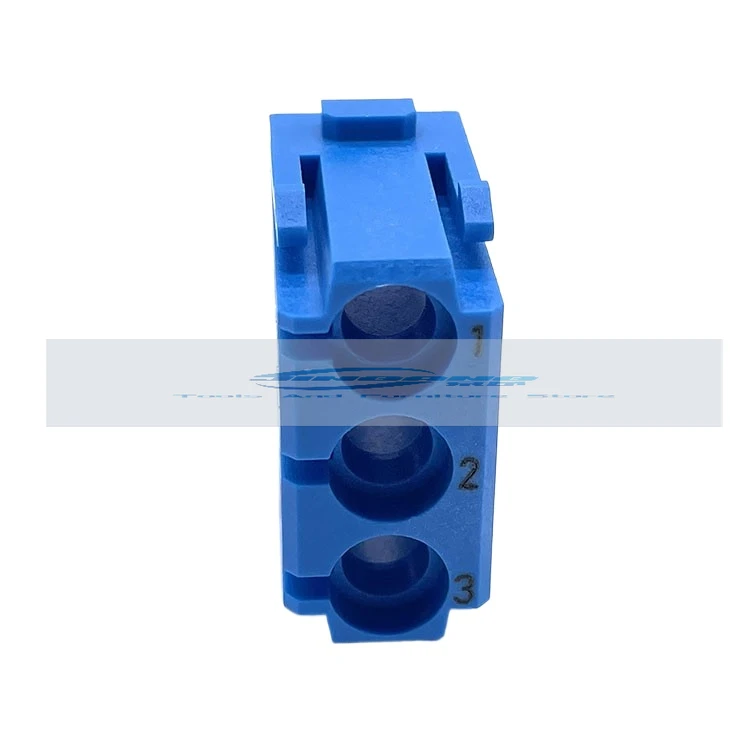 09140034501 HARTING Heavy-duty Connector 3-pin Blue Pneumatic Module Combination Plug