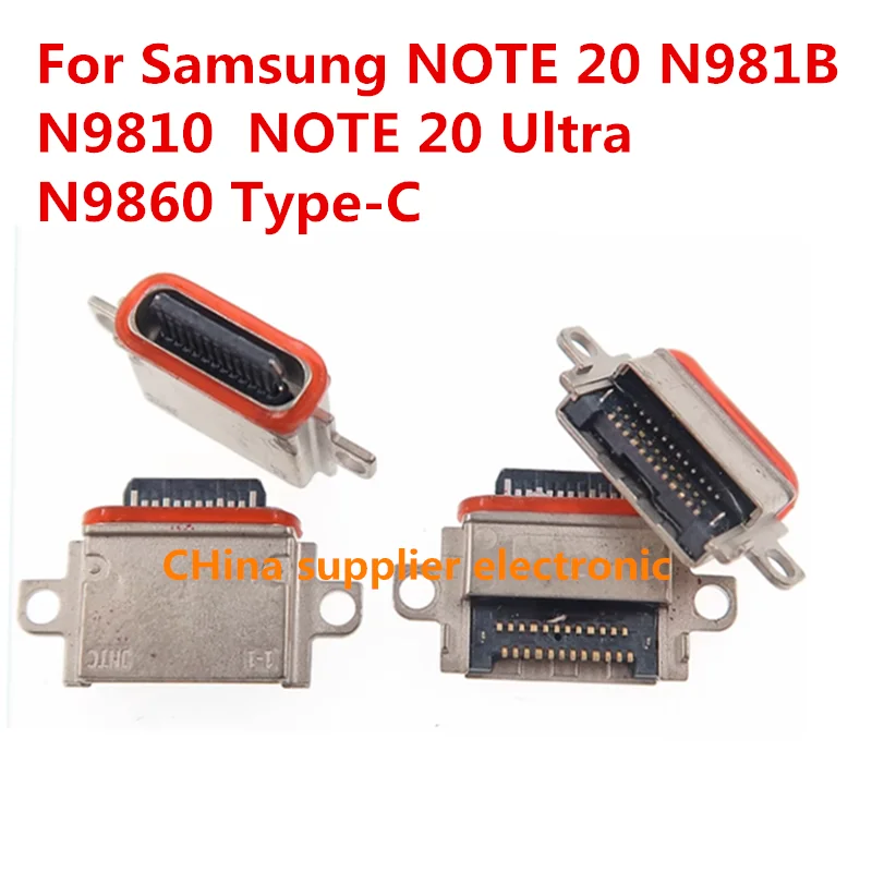 

10 шт.-200 шт. для Samsung NOTE 20 N981B N9810 / NOTE 20 Ultra N986B N9860 Type-C USB зарядная док-станция зарядный порт розетка соединитель