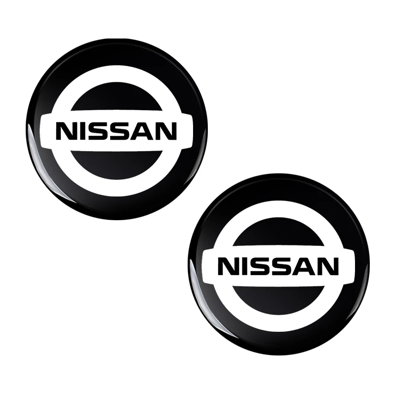 14mm Car Key Badge Emblem Replacement Car Key Sticker For Nissan Nismo GTR Tiida Sylphy Teana X Trail T30 T32 Wheel Center Caps