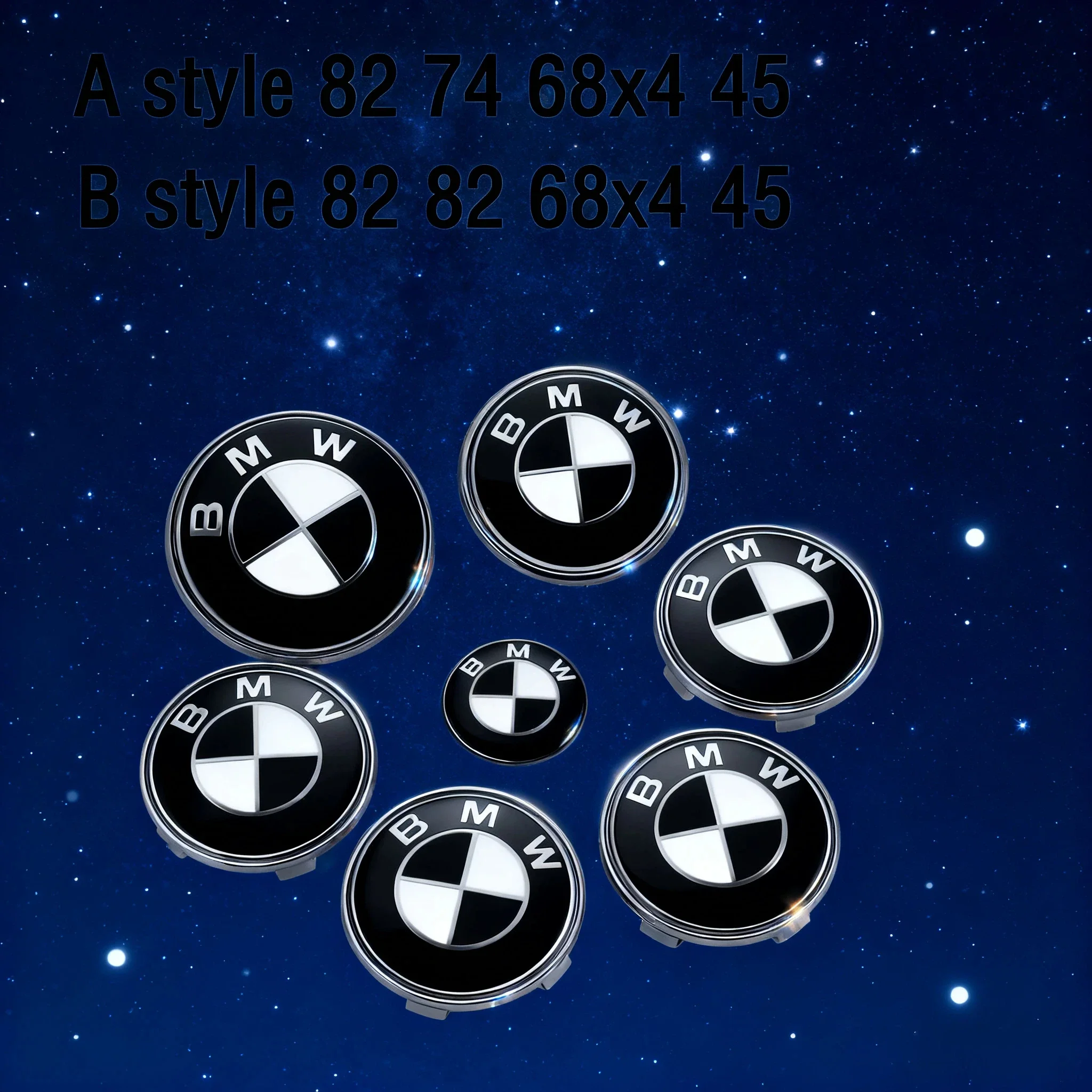 

Для BMW E34 E39 E60 E61 F10 F11 F07 F18 G30 G31 G38 X5F25 F36 X5F15 G21 E61G30 G20: Комплект из 7 эмблем для капота, передней и задней части автомобиля, багажника