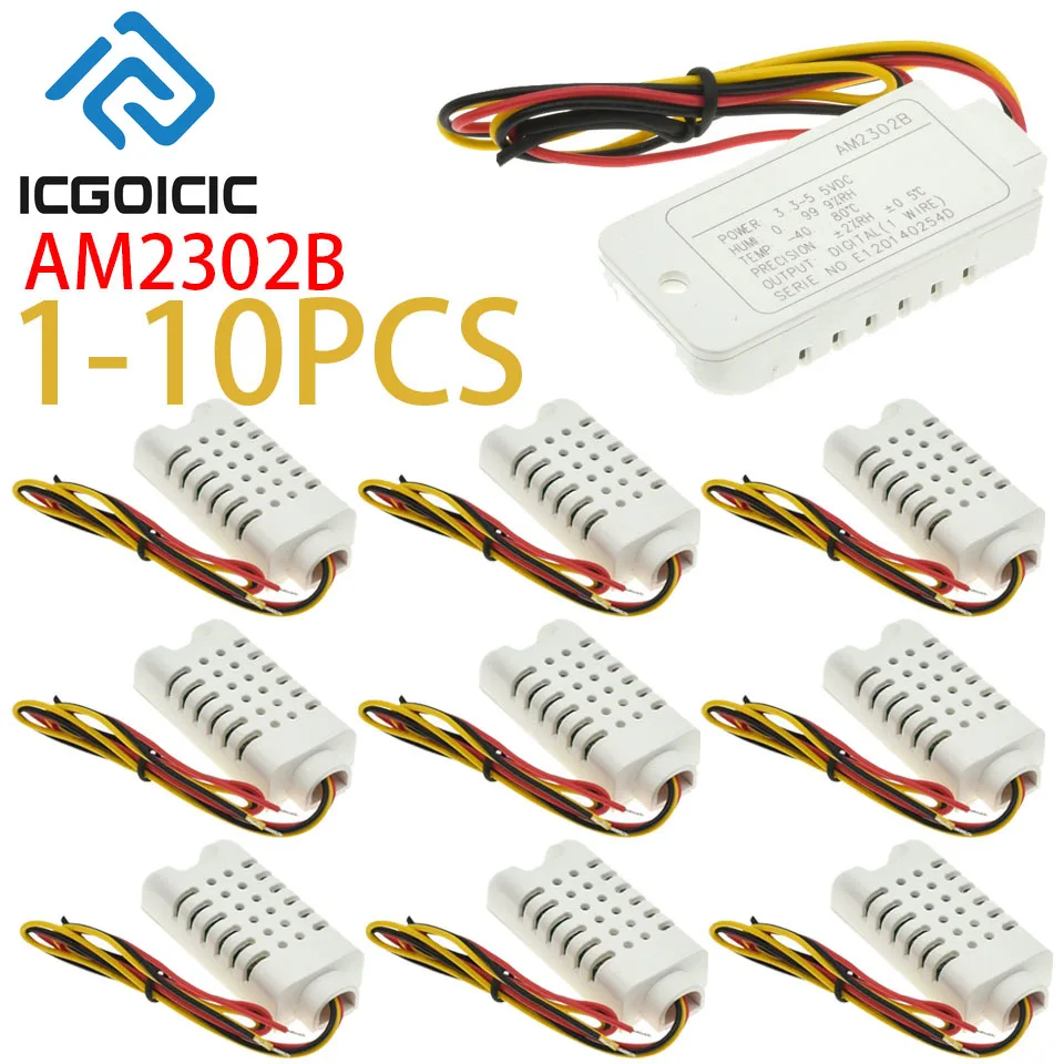 AAM2302B DHT22 fil numérique température humidité capteur sonde Module AM2302 plaque d'adaptation