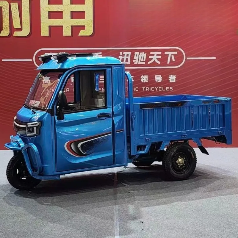 Electric Cargo Tricycle 600W 2026 New Model Folding Multifunction Open Body Motorcycle Taxi - view 4