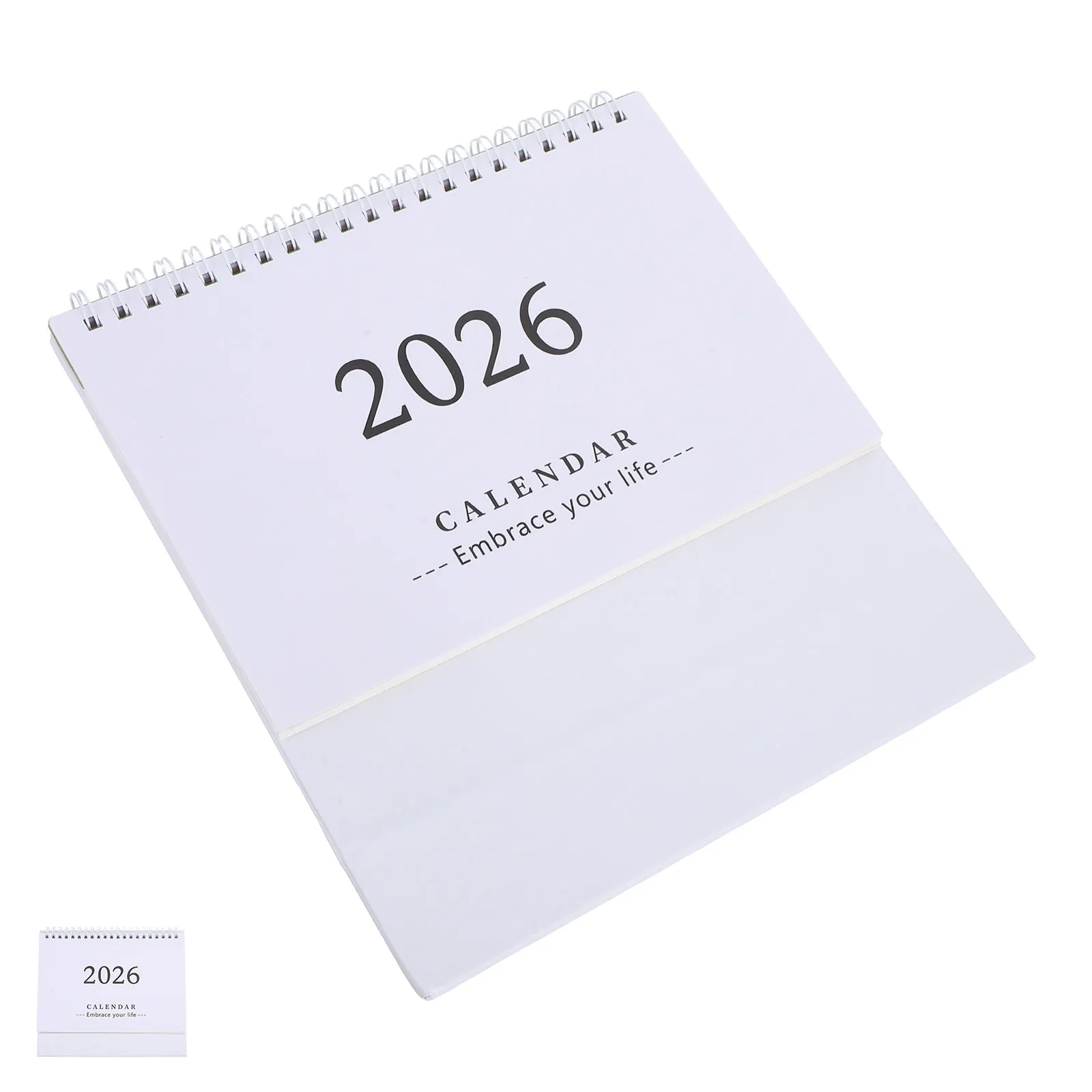 

2026 Mini Desktop Calendar Pad Compact Foldable Stand Up Design Smooth Writing Experience for Daily Planning Office School Use