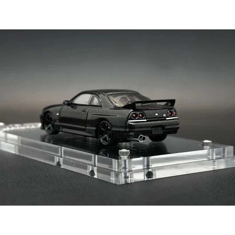 FH 1:64 스카이라인 GTR R34 Stagea WC34 GTR R32 카본 오픈 후드 다이캐스트 디오라마 자동차 모델 컬렉션 미니어처 장난감