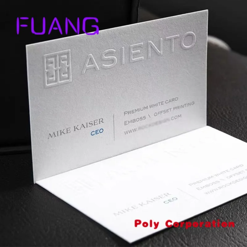 Custom  Free Sample Luxury Art Paper Business Card Custom Printing Embossed Name Business Card Printing With Logo