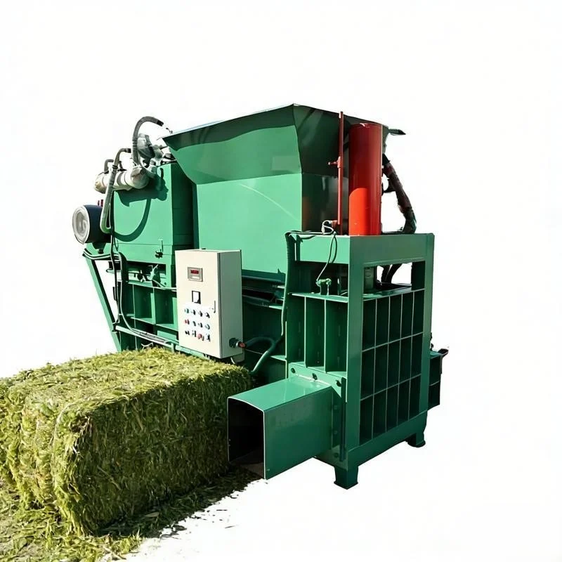 Silage & Yellow Storage Automatic Bagging Baler Hydraulic Compression Machine for Hay Straw