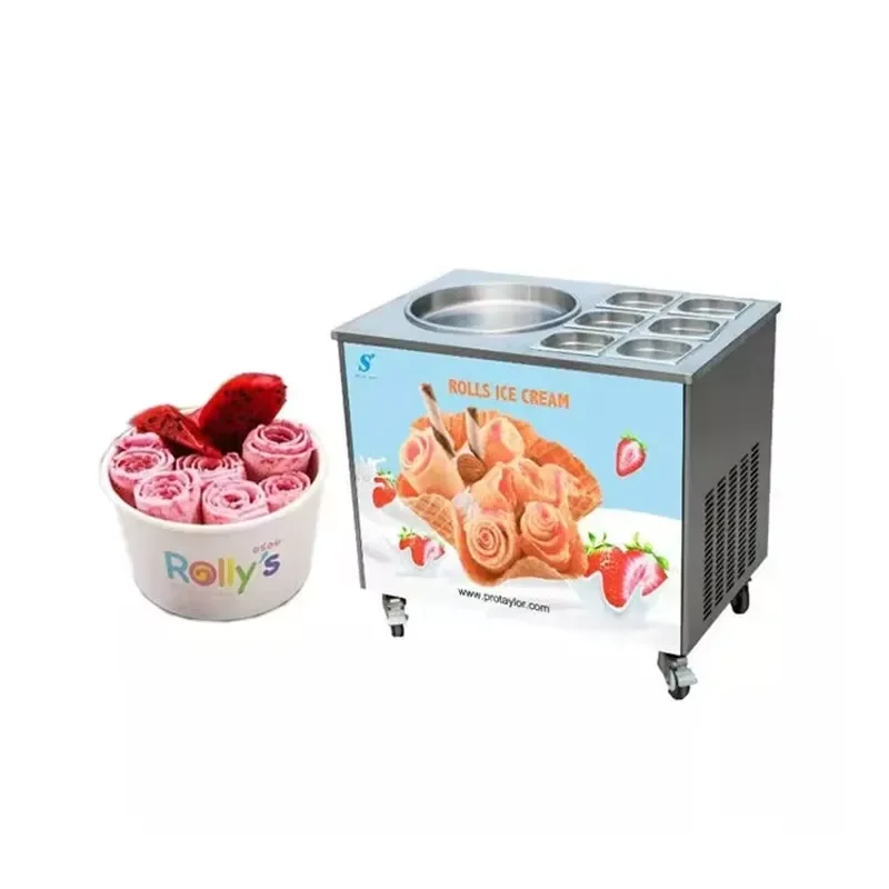 

Summer Best-Selling Desktop Fried Yogurt Yogurt Roll Machine Ice Cream Freezer