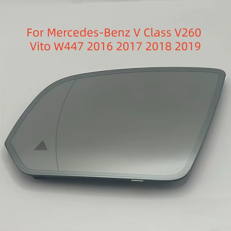 

For Mercedes-Benz V Class V260 Vito W447 2016 2017 2018 2019 Auto Dimming Heated Blind Spot Warning Rear Mirror White Glass New