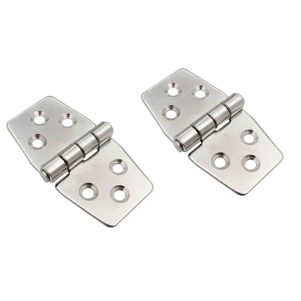 2Pcs Marine Butt Hinge Stainless Steel 180 Degree Flush Mount Hatch Hinge for Boat RV