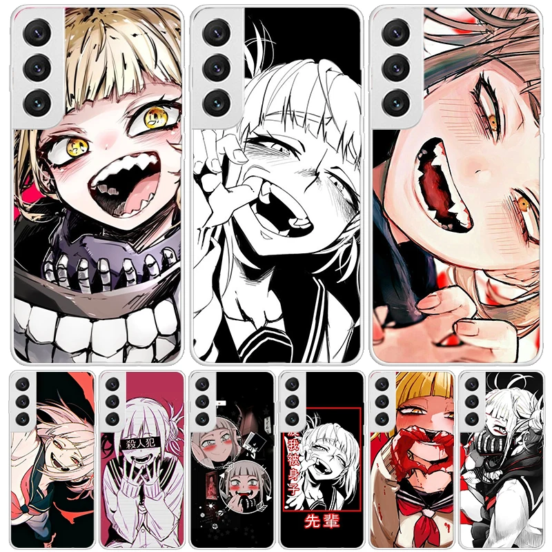 Himiko Toga Waifu Anime My Hero Case Phone Cover for Samsung Galaxy S24 Ultra S23 Plus S22 + S21 S20 FE S10E S10 S9 S8 S7 Edge T