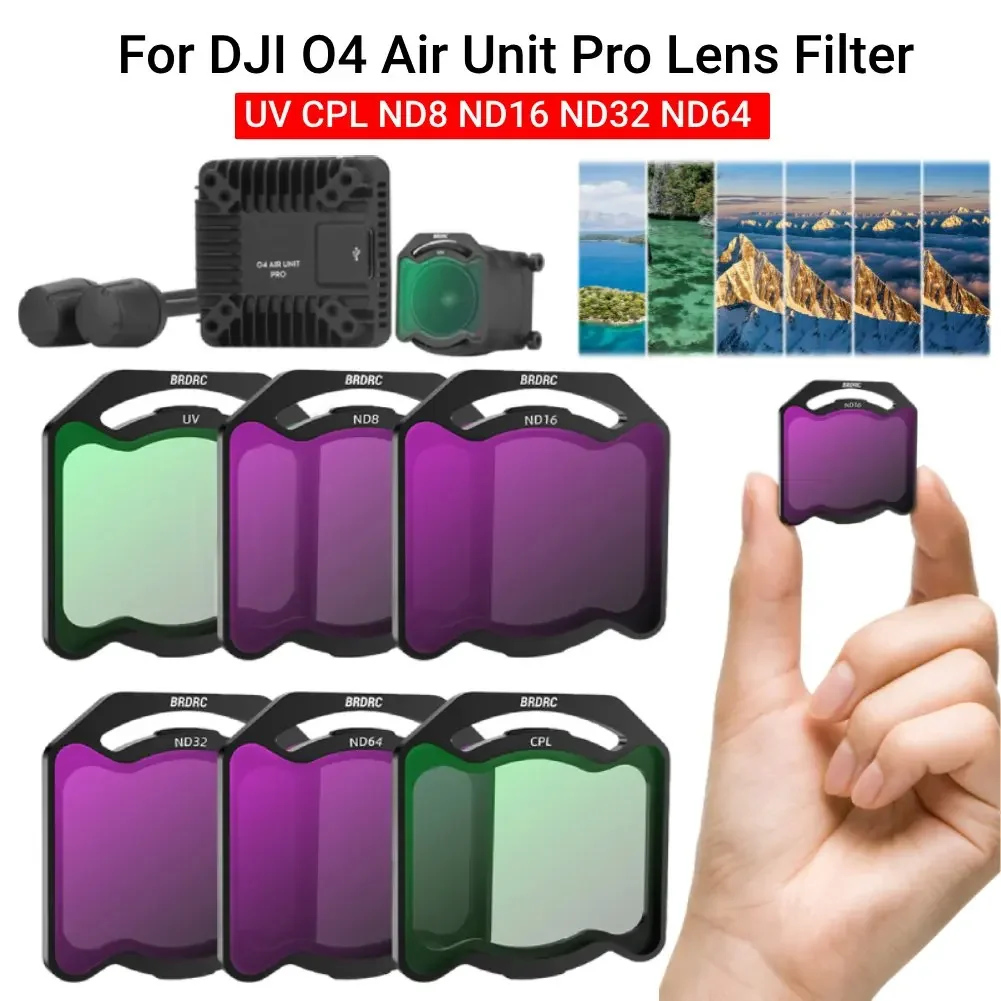 ND تصفية ل DJI O4 وحدة الهواء برو مرشحات عدسة زجاجية بصرية مجموعة ND8 ND16 ND32 ND64 UV CPL مرشح الكاميرا الملحقات #1