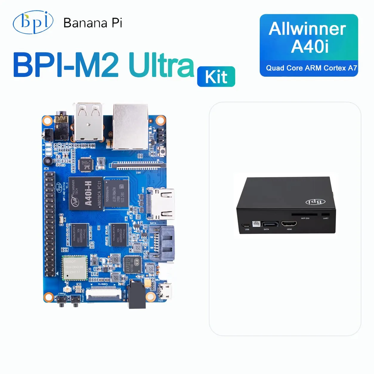 Banana Pi BPI-M2 Ultra Open Source Dev Board Hot-Selling Bundle Kit